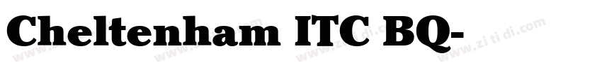 Cheltenham ITC BQ字体转换